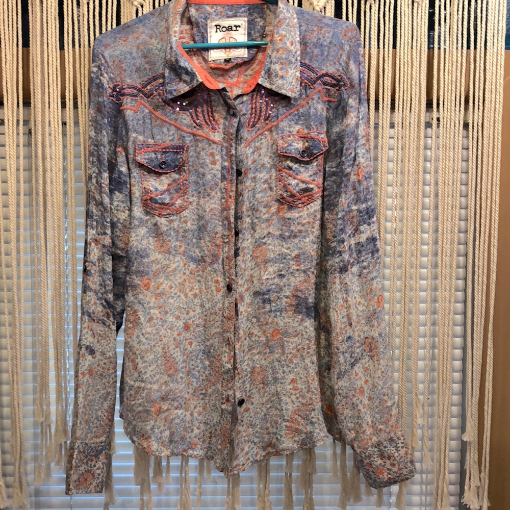 Beautiful shirt with bright colors and cool designs